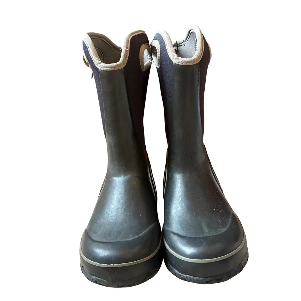 Bogs Kids Slushie Waterproof Winter Snow‎ Boots Black Gray 72292-009 Size 3